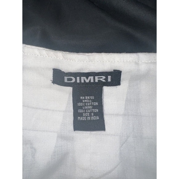 DIMRI Women's White Ivory Paisley Sequins Pleated Cotton Skirt A Line Size S - Picture 5 of 6